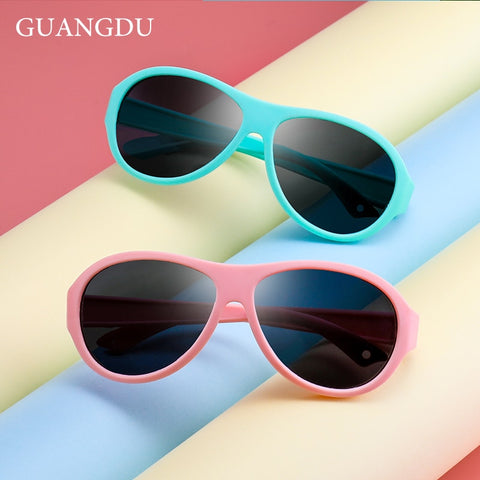 GUANGDU children sunglasses male baby girl sunglasses polarized sunglasses flexible