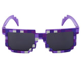 2017 Deal with it Minecraft Glasses Vintage 8 bit Pixel Women Men Sunglasses Female Male