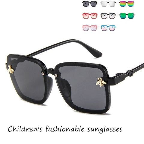 2019 Classic square frame  Sunglasses children Sunglasses children  Mirror Male
