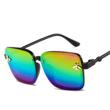 2019 Classic square frame  Sunglasses children Sunglasses children  Mirror Male and Female