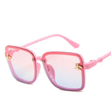 2019 Classic square frame  Sunglasses children Sunglasses children  Mirror Male
