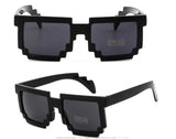 2018 Deal with it Boys Girls Minecraft Glasses 8 bit Pixel kids Sunglasses Female Male Mosaic