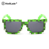 WarBLade Minecraft Glasses 8 bit Pixel Women Men Sunglasses Female Male Mosaic Sun