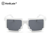 WarBLade Minecraft Glasses 8 bit Pixel Women Men Sunglasses Female Male Mosaic Sun