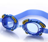 Cartoon kids swimming goggles children professional waterproof anti-fog flat
