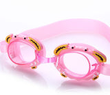 Cartoon kids swimming goggles children professional waterproof anti-fog flat