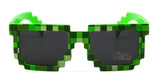 2017 Deal with it Boys Girls Minecraft Glasses 8 bit Pixel kids Sunglasses Female Male