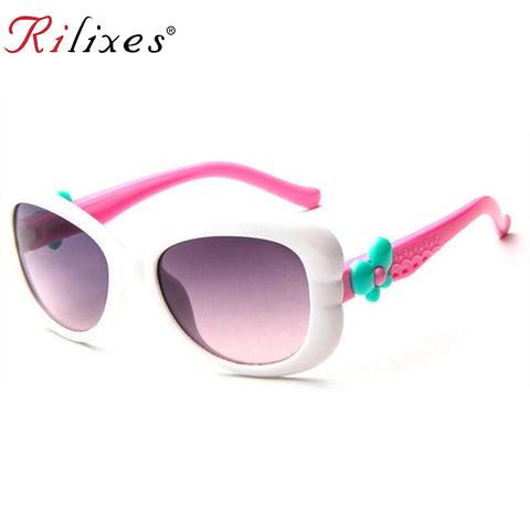 RILIXES 2018 Lovely Kids Sunglasses Brand Baby Girls Sunglass Children Sun Glasses