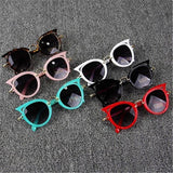 2018 Kids Sunglasses Girls Brand Cat Eye Children Glasses Boys UV400 Lens Baby