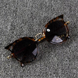 2018 Kids Sunglasses Girls Brand Cat Eye Children Glasses Boys UV400 Lens Baby