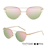 CANCHANGE Cat Eye Sunglasses Children Sun Glasses Alloy Frame Kids Mirror Eyewear