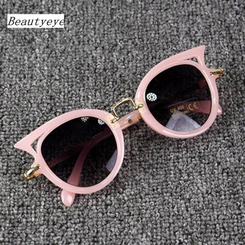 Beautyeye 2018 Kids Sunglasses Girls Brand Cat Eye Children Glasses Boys