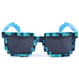 Vintage Minecraft Glasses 8 bit Pixel Women Men Sunglasses Female Male Mosaic