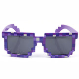 Vintage Minecraft Glasses 8 bit Pixel Women Men Sunglasses Female Male Mosaic