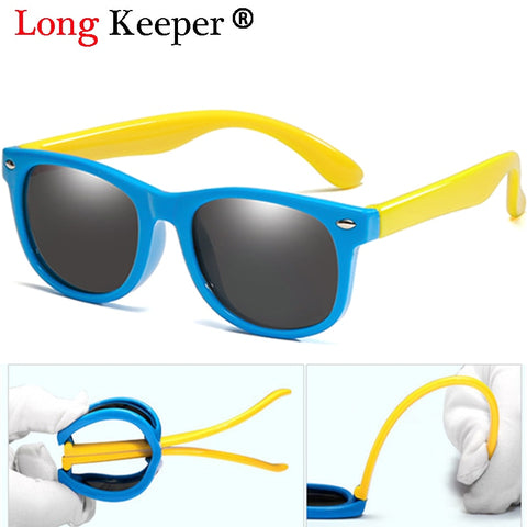 Long Keeper New Polarized Kids Sunglasses Boys Girls Baby Infant Fashion Sun Glasses