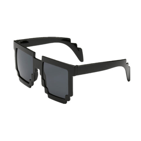 2018 Trendy UV400 Hot Minecraft Glasses 8 bit Pixel Women Men Sunglasses Female Male