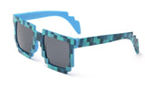2018 Trendy UV400 Hot Minecraft Glasses 8 bit Pixel Women Men Sunglasses Female Male