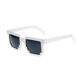 2018 Trendy UV400 Hot Minecraft Glasses 8 bit Pixel Women Men Sunglasses Female Male