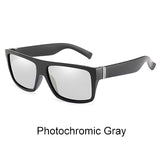 Ralferty Photochromic Polarized Sunglasses Men Fishing Glasses Male Square