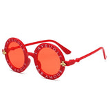 Steampunk  Bee Kids Sunglasses Boys Girls Luxury Vintage Children Sunglasses Round Sun