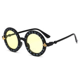 Steampunk  Bee Kids Sunglasses Boys Girls Luxury Vintage Children Sunglasses Round Sun
