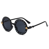 Steampunk  Bee Kids Sunglasses Boys Girls Luxury Vintage Children Sunglasses Round Sun