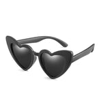 LongKeeper baby girl sunglasses for children heart 2019 TR90 black pink red heart sun glasses for kids polarized flexible uv400