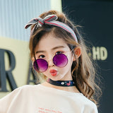 New Arrival 2019  Children Personality Round Lens Frameless Sun Glasses