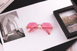 CURTAIN 2019 Newest Kids Sunglasses Cool Polygon Shaped Hexagon Fashion Baby