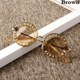 Steampunk Metal Bee Kids Sunglasses Boys Girls Luxury Vintage Children Sunglasses