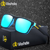 Viahda Polarized Sunglasses Men Brand Design Driving Sun glasses Square Glasses