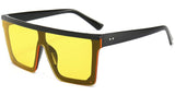 SHAUNA Flat Top Classic Square Sunglasses woman