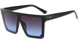 SHAUNA Flat Top Classic Square Sunglasses woman