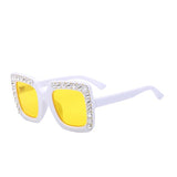 2019 luxury Rhinestone Kids Sunglasses Square Sun Glasses Children Baby Sunglasses