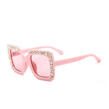 2019 luxury Rhinestone Kids Sunglasses Square Sun Glasses Children Baby Sunglasses