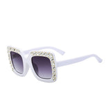 2019 luxury Rhinestone Kids Sunglasses Square Sun Glasses Children Baby Sunglasses