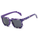 2018 New Kids Sunglasses My World Glasses Pixel Female Male Mosaic 4-15 Years Square