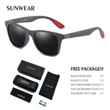 SUNWEAR Fashion TR90 Polarized Sunglasses Men Women Classic