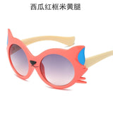 Cute Baby Cat Eye Sunglasses Kids Animal Cartoon UV400 Sun Glasses 2019