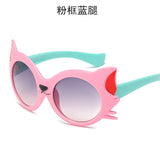 Cute Baby Cat Eye Sunglasses Kids Animal Cartoon UV400 Sun Glasses 2019