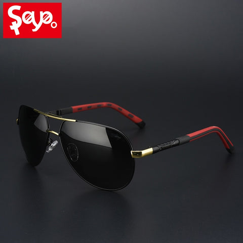 SAYLAYO Fashion Polarized Sunglasses Men Classic Vintage Alloy