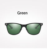 Vintage Male Polarized Sunglasses Aluminum Magnesium Driving Glasses Rectangle