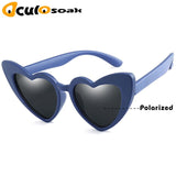 baby girl sunglasses for children heart 2019 TR90 black pink red heart sun glasses