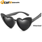 baby girl sunglasses for children heart 2019 TR90 black pink red heart sun glasses