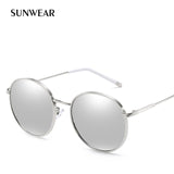 SUNWEAR 2019 Fashion Round Polarized Sunglasses Women Men Stylish Metal