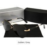 THINKWAY HD007 Fashion Metal Frame sunglasses men polarized sunglasses women